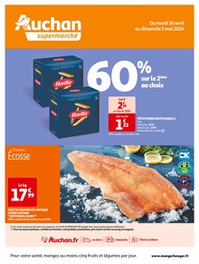 Promo Saumon dans le catalogue Auchan Supermarché du moment à la page 1