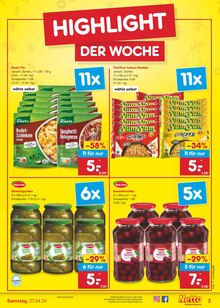 Pasta im Netto Marken-Discount Prospekt "Aktuelle Angebote" mit 51 Seiten (München)
