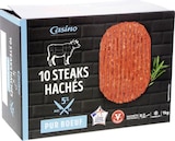 Steaks Hachés 5% M.G pur bœuf surgelés - CASINO dans le catalogue Géant Casino