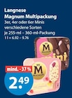 Magnum Multipackung Minis von Langnese im aktuellen V-Markt Prospekt für 2,49 €