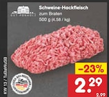 Aktuelles Schweine-Hackfleisch Angebot bei Netto Marken-Discount in Koblenz ab 2,29 €