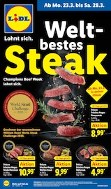 Steak im Lidl Prospekt in Leonberg Aktueller Lidl Prospekt mit Steak, "LIDL LOHNT SICH", Seite 1