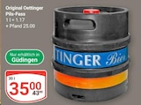 Pils-Fass Angebote von Oettinger bei GLOBUS St. Ingbert für 35,00 €