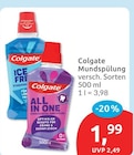 Mundspülung von Colgate für 1,99 € bei budni im Angebot Mundspülung von Colgate im aktuellen budni Prospekt