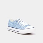 Tennis basses en toile à lacets bleu marine femme en promo chez La Halle Saint-Maur-des-Fossés à 18,19 €