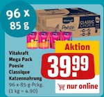 Aktuelles Mega Pack Poesie Classique Katzennahrung Angebot bei REWE in Heidelberg ab 39,99 €