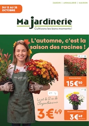 Prospectus Jardineries & Animaleries Ma Jardinerie en cours à Talange et alentours, "L'automne, c'est la saison des racines !", 8 pages, 12/10/2026 - 25/10/2026 Catalogue Jardineries & Animaleries Ma Jardinerie en cours à Talange et alentours, "L'automne, c'est la saison des racines !", 8 pages, 12/10/2026 - 25/10/2026