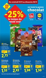 Chocolat Angebote im Prospekt "Votre quotidien à petits prix, ça vaut le coup." von Lidl auf Seite 11