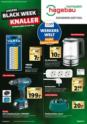 Aktueller hagebau kompakt Baumarkt Prospekt in Zwönitz und Umgebung, "UNSERE BLACK WEEK KNALLER" mit 8 Seiten, 23.11.2024 - 30.11.2024