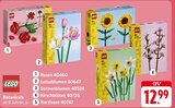 Rosen oder Lotusblumen oder Sonnenblumen oder Kirschblüten oder Narzissen Angebote von LEGO bei E center Freiburg für 12,99 €