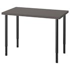 Schreibtisch dunkelgrau/schwarz Angebote von LINNMON / OLOV bei IKEA Erfurt für 78,99 €