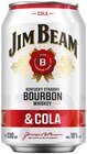 Bourbon Whiskey & Cola Angebote von Jim Beam bei REWE Jena für 1,99 €