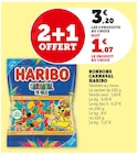 Bonbons Carnaval - Haribo en promo chez Hyper U Périgueux à 3,20 €