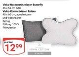 Aktuelle Kissen Angebote bei GLOBUS in Koblenz Aktuelles Visko-Nackenstützkissen Butterfly Angebot bei GLOBUS in Koblenz ab 12,99 €