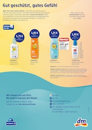 Hautpflegeprodukte im dm-drogerie markt Prospekt "Für Eure Sonnenseiten" auf Seite 7