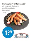 Bratwurst "Hüttengaudi" bei V-Markt im Mainburg Prospekt für 1,29 €