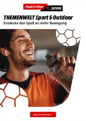 Aktueller MediaMarkt Saturn Prospekt mit Farbe, "THEMENWELT Sport & Outdoor", Seite 1