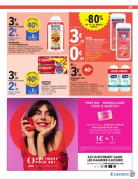 Prix et réduction Gel Douche dans le prospectus E.Leclerc en cours Offre Gel Douche dans le catalogue E.Leclerc du moment à la page 29