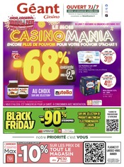 Prospectus Géant Casino à Villeneuve-Loubet, "100 jours 100% zen", 88 pages de promos valables du 21/11/2022 au 04/12/2022