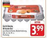 Eier im Angebot bei EDEKA in Hof Eier Angebote von Gut & Günstig bei EDEKA Hof für 3,99 €