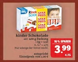 Schokolade im Angebot bei Marktkauf in Fürth Schokolade Angebote von Kinder bei Marktkauf Fürth für 3,99 €