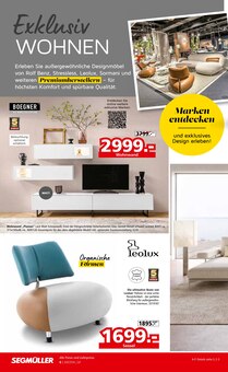 Fernsehsessel im aktuellen Segmüller Prospekt (Ulm) Fernsehsessel im Segmüller Prospekt "Segmüller Wohnen Spezial" mit 24 Seiten (Ulm)