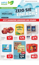 nah&frisch Supermarkt Prospekt der aktuellen Woche mit 9 Seiten, gültig von 13.07.2026 bis 18.07.2026, in Mettingen und Umgebung Aktueller nah&frisch Supermarkt Prospekt in Mettingen und Umgebung, "DER MARKT FÜR GUTES ESSEN UND TRINKEN" mit 9 Seiten, 13.07.2026 - 18.07.2026