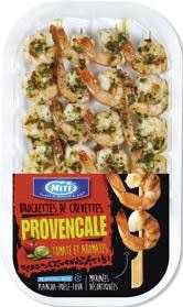 Brochettes queues de crevettes provençale ou Ail & Persil x4