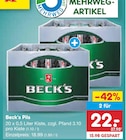 Pils im Angebot bei Netto Marken-Discount in Suhl Pils Angebote von Beck's bei Netto Marken-Discount Suhl für 22,00 €