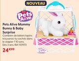 Pets Alive Mommy Bunny & Baby Surprise - Zuru en promo chez La Grande Récré Pets Alive Mommy Bunny & Baby Surprise - Zuru dans le catalogue La Grande Récré