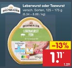 Leberwurst oder Teewurst im Angebot bei Netto Marken-Discount in Rottenburg Leberwurst oder Teewurst Angebote von Rügenwalder bei Netto Marken-Discount Rottenburg für 1,11 €
