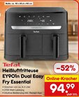 Heißluftfritteuse EY901n Dual Easy Fry Essential im Netto Marken-Discount Prospekt Heißluftfritteuse EY901n Dual Easy Fry Essential von Tefal im aktuellen Netto Marken-Discount Prospekt für 94,99 €
