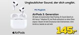 AirPods 3. Generation Angebote von Apple bei EURONICS Coesfeld für 145,00 €