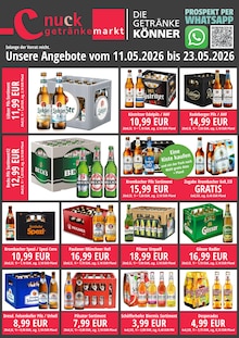 Krombacher im Nuck Getränke Prospekt "DIE GETRÄNKEKÖNNER" mit 3 Seiten (Freital)