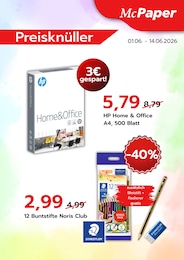 McPaper Prospekt für Spangenberg mit 1 Seite McPaper Prospekt für Spangenberg: "Preisknüller", 1 Seite, 01.06.2026 - 14.06.2026
