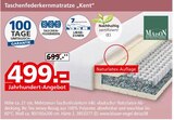 Taschenfederkernmatratze Kent im Segmüller Prospekt Taschenfederkernmatratze Kent von Maison im aktuellen Segmüller Prospekt für 499,00 €