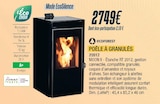 Poêle à granulés 20912 - Proxi Confort à Albi Poêle à granulés 20912 en promo chez Proxi Confort Albi à 2 749,00 €