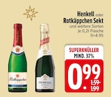 Sekt von Henkell oder Rotkäppchen im aktuellen EDEKA Prospekt für 0,99 €