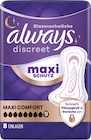 discreet Einlagen Inkontinenz Maxi Comfort bei dm-drogerie markt im Freyung Prospekt für 3,95 €