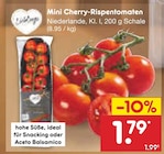 Mini Cherry-Rispentomaten Angebote bei Netto Marken-Discount Saarbrücken für 1,79 €