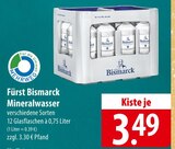 Fürst Bismarck Mineralwasser bei famila Nordost im Uetersen Prospekt für 3,49 €