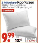 Aktuelle Kopfkissen Angebote bei Wreesmann in Cottbus Aktuelles 2 Mikrofaser-Kopfkissen Angebot bei Wreesmann in Cottbus ab 9,99 €
