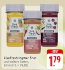 Ingwer Shot Angebote von LiveFresh bei EDEKA Friedrichshafen für 1,79 €