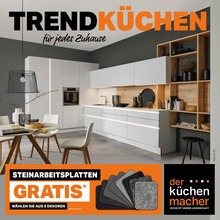 DER KÜCHENMACHER Prospekt "Trendküchen für jedes Zuhause!" für Mönchengladbach, 11 Seiten, 16.05.2023 - 12.06.2023 DER KÜCHENMACHER Prospekt "Trendküchen für jedes Zuhause!" für Mönchengladbach, 11 Seiten, 16.05.2023 - 12.06.2023