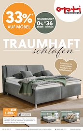 Opti-Wohnwelt Möbel & Einrichtung Prospekt der aktuellen Woche mit 16 Seiten, gültig von 26.02.2026 bis 21.03.2026, in Rohr und Umgebung Aktueller Opti-Wohnwelt Möbel & Einrichtung Prospekt in Rohr und Umgebung, "Traumhaft schlafen" mit 16 Seiten, 26.02.2026 - 21.03.2026