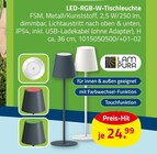 LED-RGB-W-Tischleuchte von Lampura im aktuellen ROLLER Prospekt für 24,99 €