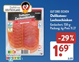 Delikatess-Lachsschinken von Gut Drei Eichen im aktuellen ALDI SÜD Prospekt für 1,69 €