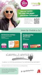 mea - meine apotheke Prospekt für Luhrbach mit 4 Seiten mea - meine apotheke Prospekt für Luhrbach: "Unsere Juli-Angebote", 4 Seiten, 01.07.2025 - 31.07.2025