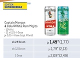 Cola/White Rum Mojito Angebote von Captain Morgan bei Metro Neuss für 1,77 €