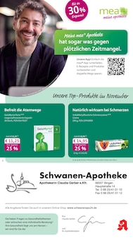 mea - meine apotheke Prospekt der KW 46 "Unsere November-Angebote" Aktueller mea - meine apotheke Prospekt "Unsere November-Angebote" Seite 1 von 4 Seiten